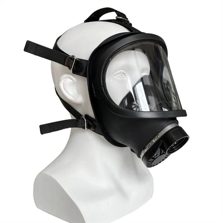 Masque à gaz de protection chimique avec doubles filtres