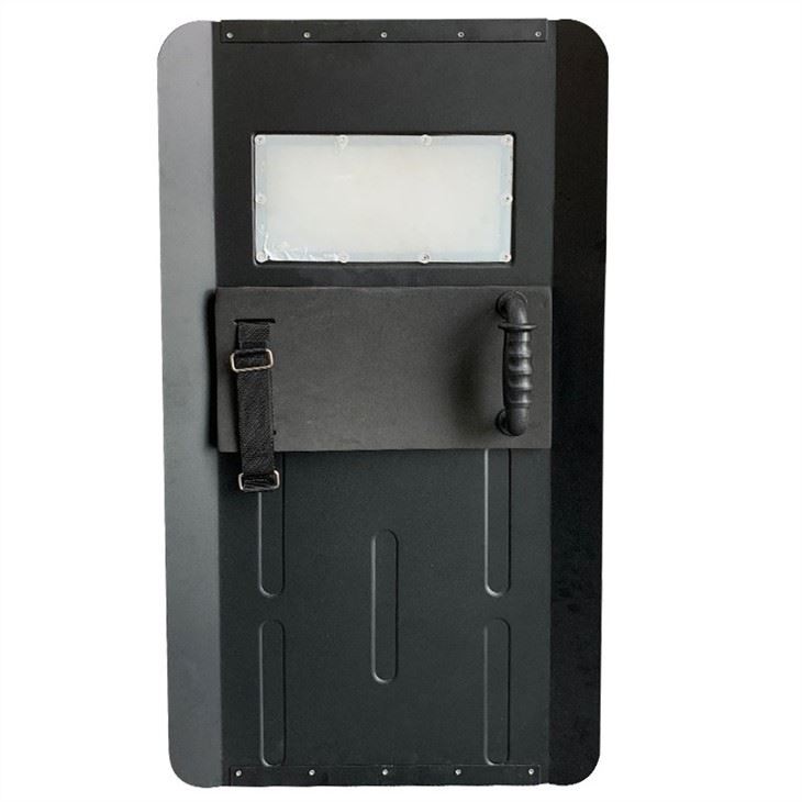 Police Aluminum Anti Riot Shield Military Equipment With A Visor