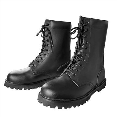 Bottes de combat en cuir antidérapantes à haute résistance pour militaires