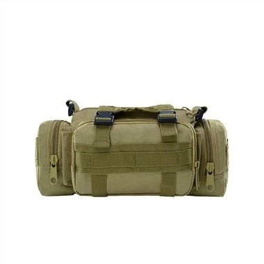 Sac fourre-tout portatif de sac à dos de grande capacité de camping tactique kaki pour voyager